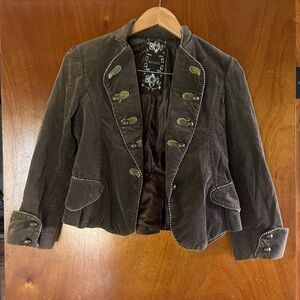 Women's Brown velvet Jacket